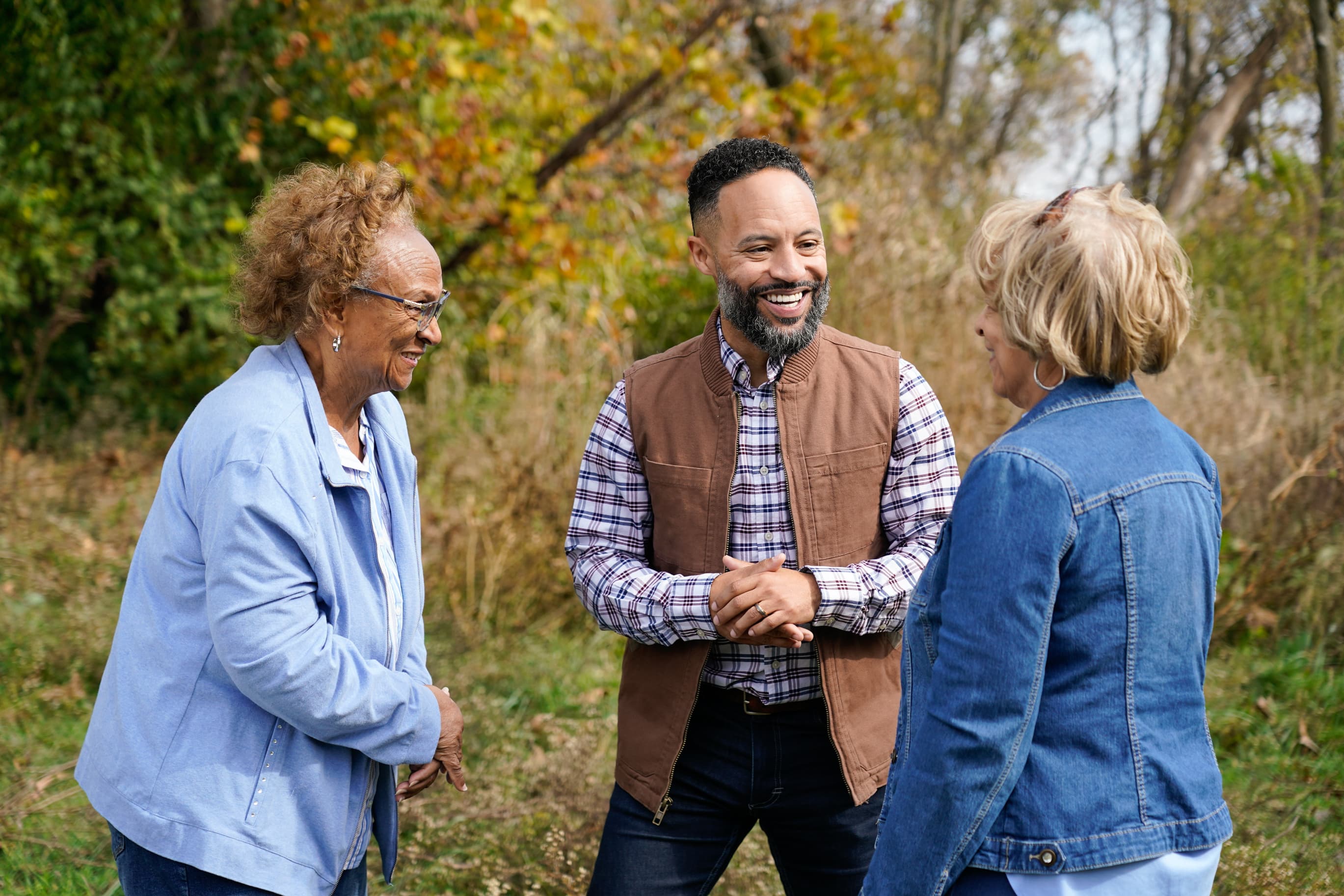 Erik Murray with community leaders in Kansas City, Kansas